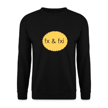 fix foxi - Unisex Sweatshirt - black - Front - Alina (178cm) & Michal (187cm)