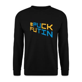 Conception du logo Puck Futin - Sweat-shirt Unisexe - noir - Devant - Alina (178cm) & Michal (187cm)