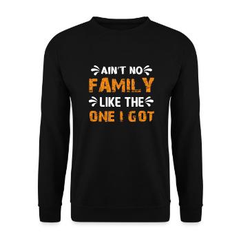 Il n’y a pas de famille comme celle que j’ai eue - Sweat-shirt Unisexe - noir - Devant - Alina (178cm) & Michal (187cm)