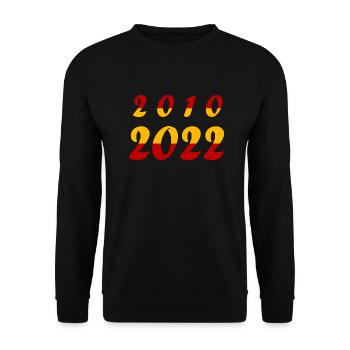 National team Spain Football World Cup - Unisex Sweatshirt - black - Front - Alina (178cm) & Michal (187cm)