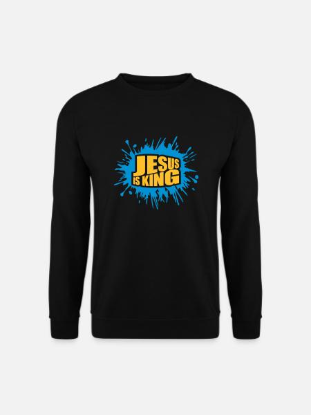 jesus is king quote - Unisex Sweatshirt - black