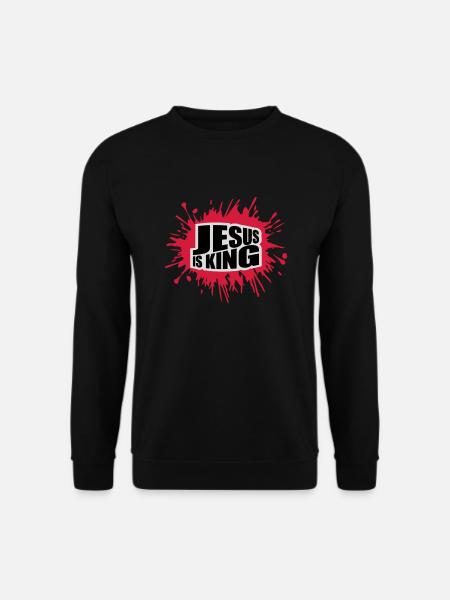 jesus is king quote - Unisex Sweatshirt - black