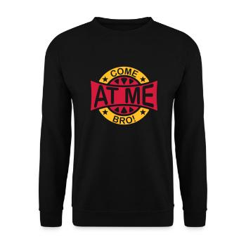 Viens à moi bro - Sweat-shirt Unisexe - noir - Devant - Alina (178cm) & Michal (187cm)