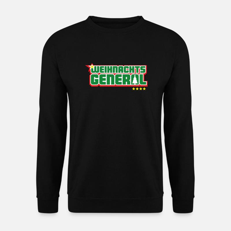 Weihnachtsgeneral - Unisex Pullover - Schwarz