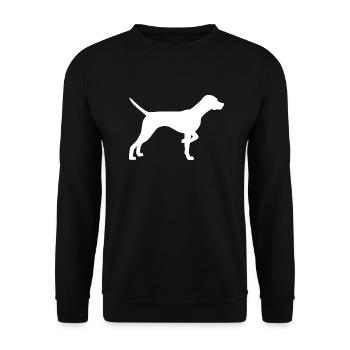 Dog Hund - Unisex Sweatshirt - black - Front - Alina (178cm) & Michal (187cm)