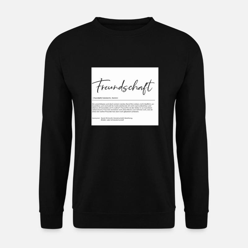Freundschaft - Unisex Pullover - Schwarz