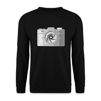 Caméra à film rétro - Sweat-shirt Unisexe - noir - Devant - Alina (178cm) & Michal (187cm)