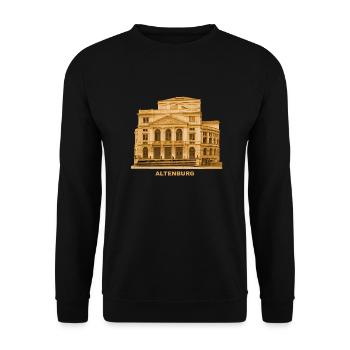 Altenburg Theater Thüringen Skatstadt - Unisex Pullover - Schwarz - Vorne - Alina (178cm) & Michal (187cm)