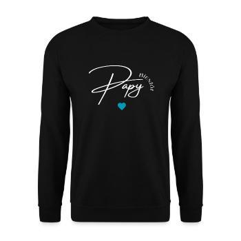 Bientôt papy - Sweat-shirt Unisexe - noir - Devant - Alina (178cm) & Michal (187cm)