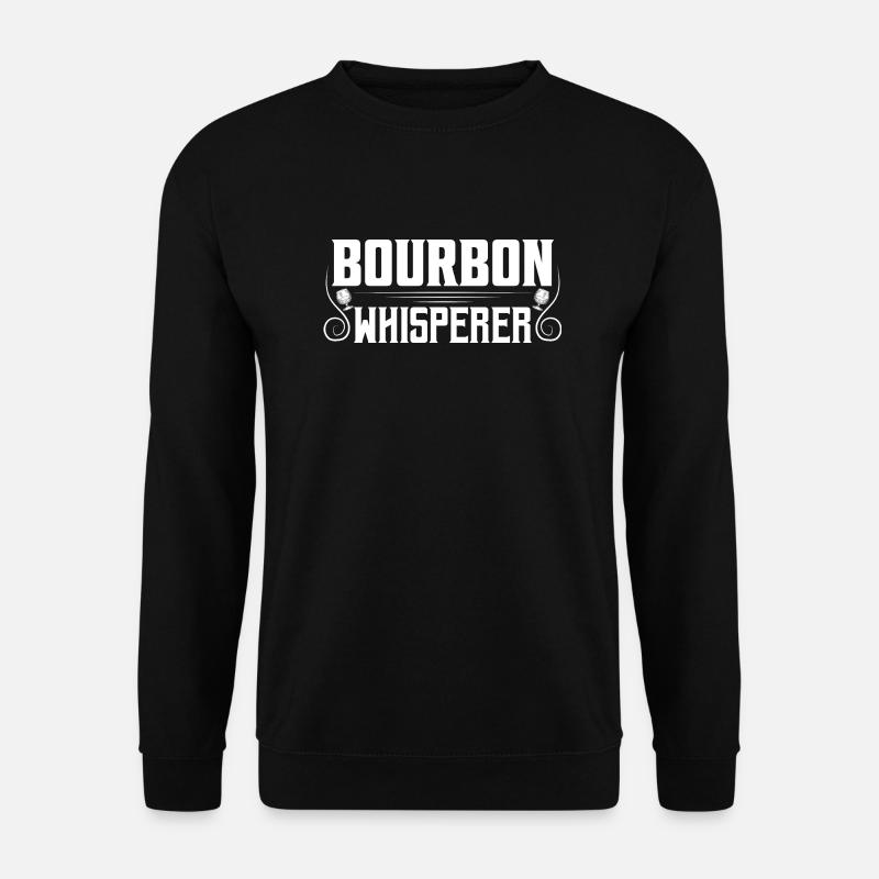Bourbon Whisperer Drinking Whiskey - Unisex Sweatshirt - black