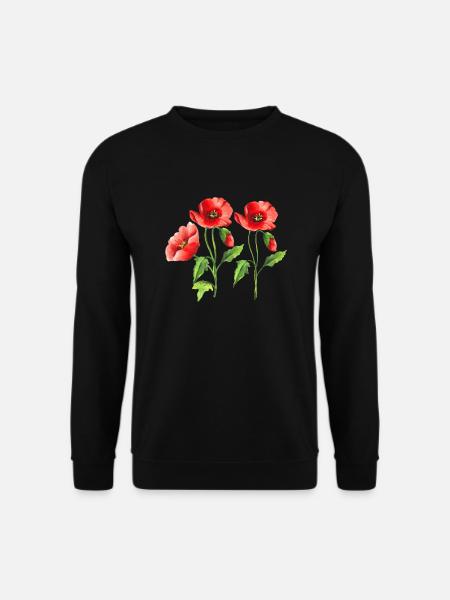 Flowers - Unisex Sweatshirt - black