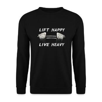 GYM TSHIRT - Sweat-shirt Unisexe - noir - Devant - Alina (178cm) & Michal (187cm)