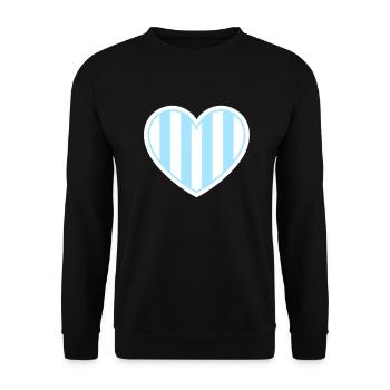 Cœur de Malmö - Sweat-shirt Unisexe - noir - Devant - Alina (178cm) & Michal (187cm)