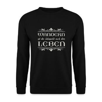 Wandern - Unisex Pullover - Schwarz - Vorne - Alina (178cm) & Michal (187cm)