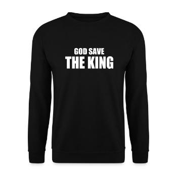 god save the king - Sweat-shirt Unisexe - noir - Devant - Alina (178cm) & Michal (187cm)