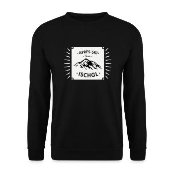 Après-Ski Ischgl - Unisex Sweatshirt - black - Front - Alina (178cm) & Michal (187cm)