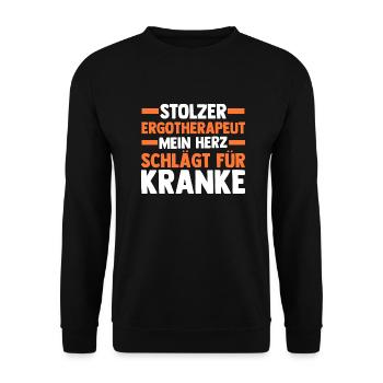 Ergotherapie Ergotherapeut - Unisex Pullover - Schwarz - Vorne - Alina (178cm) & Michal (187cm)