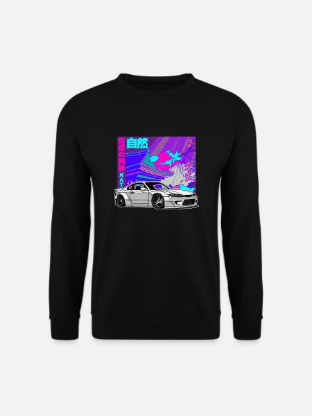 JDM Sakura Japanisches Haus Tuning Auto Legende 90 - Unisex Pullover - Schwarz