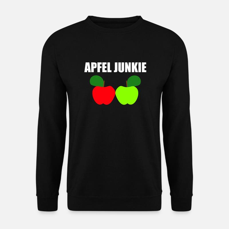 Apfel junkie - Unisex Pullover - Schwarz