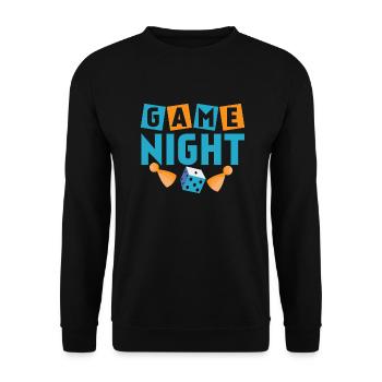 Soirée de jeu Joueur de table Nerd Gamer - Sweat-shirt Unisexe - noir - Devant - Alina (178cm) & Michal (187cm)