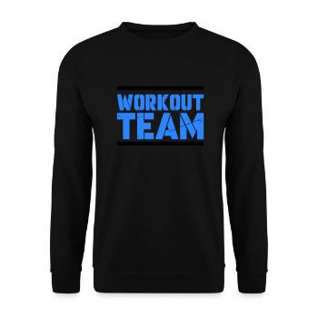 workout team - Unisex Pullover - Schwarz - Vorne - Alina (178cm) & Michal (187cm)