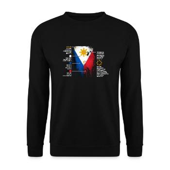 Philippines drapeau philippin fierté je cadeau - Sweat-shirt Unisexe - noir - Devant - Alina (178cm) & Michal (187cm)