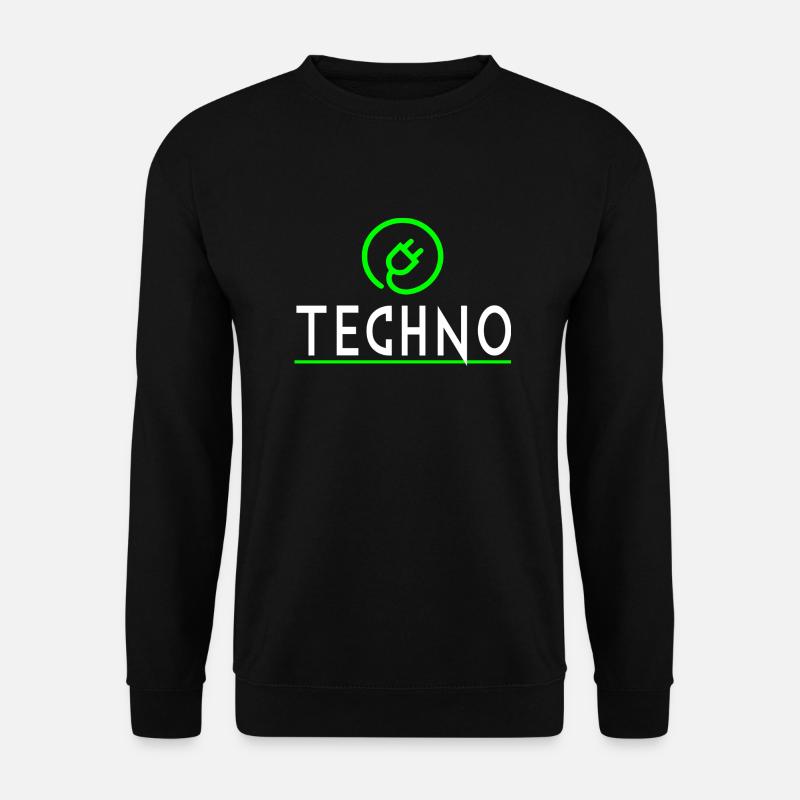 techno - Unisex Sweatshirt - black