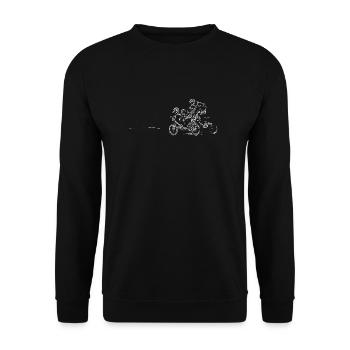 BMX Race Racing MTB Motocross MTB Bike Rad - Unisex Sweatshirt - black - Front - Alina (178cm) & Michal (187cm)
