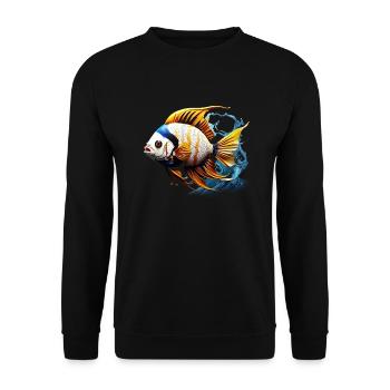 Skalar - Unisex Pullover - Schwarz - Vorne - Alina (178cm) & Michal (187cm)