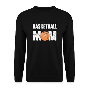 Basketball - Unisex Pullover - Schwarz - Vorne - Alina (178cm) & Michal (187cm)