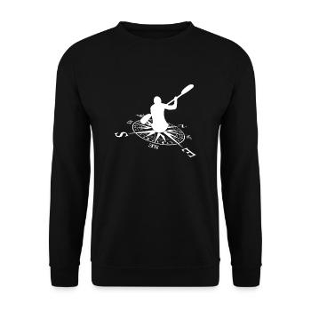 Pagaie - Sweat-shirt Unisexe - noir - Devant - Alina (178cm) & Michal (187cm)