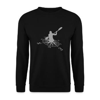 Pagaie - Sweat-shirt Unisexe - noir - Devant - Alina (178cm) & Michal (187cm)