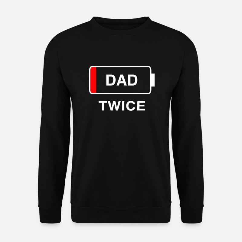 Zweimal Papa - Unisex Pullover - Schwarz