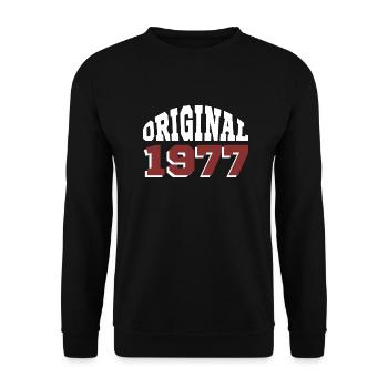 Original 1977 - Unisex Sweatshirt - black - Front - Alina (178cm) & Michal (187cm)