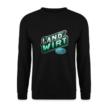 landwirt code - Unisex Pullover - Schwarz - Vorne - Alina (178cm) & Michal (187cm)