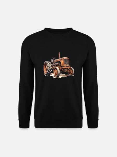 Technikgeschichte bei Traktoren - Unisex Pullover - Schwarz