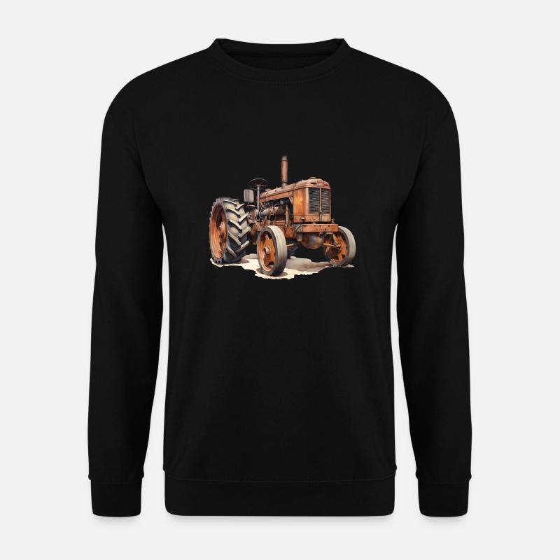 Technikgeschichte bei Traktoren - Unisex Pullover - Schwarz