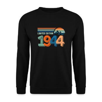 Limitierte Auflage 1944 - Unisex Pullover - Schwarz - Vorne - Alina (178cm) & Michal (187cm)