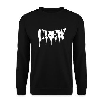 Crew Graffiti Spray Stamp Drops Splashes of Paint - Unisex Sweatshirt - black - Front - Alina (178cm) & Michal (187cm)