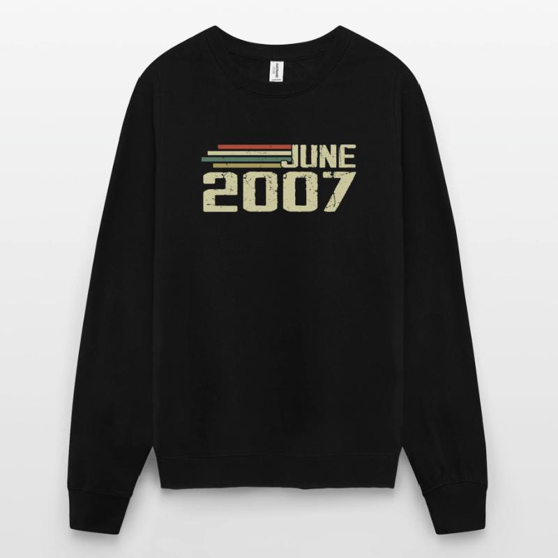 Juni 2007 Jahrestag Juni 2007 Juni 2007 Geburtstag Unisex Pullover