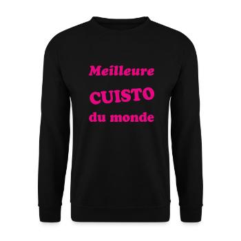 Meilleure cuisto du monde - Sweat-shirt Unisexe - noir - Devant - Alina (178cm) & Michal (187cm)