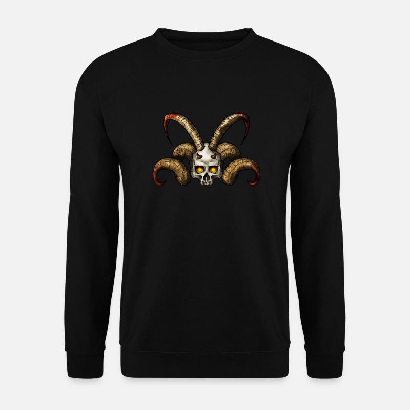 Teufel Schädel 2 - Unisex Pullover - Schwarz