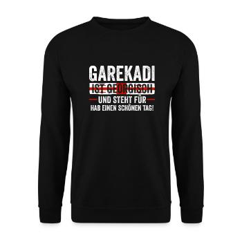 Géorgie géorgienne - Sweat-shirt Unisexe - noir - Devant - Alina (178cm) & Michal (187cm)