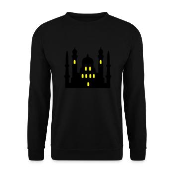 mosque 02 - Unisex Sweatshirt - black - Front - Alina (178cm) & Michal (187cm)