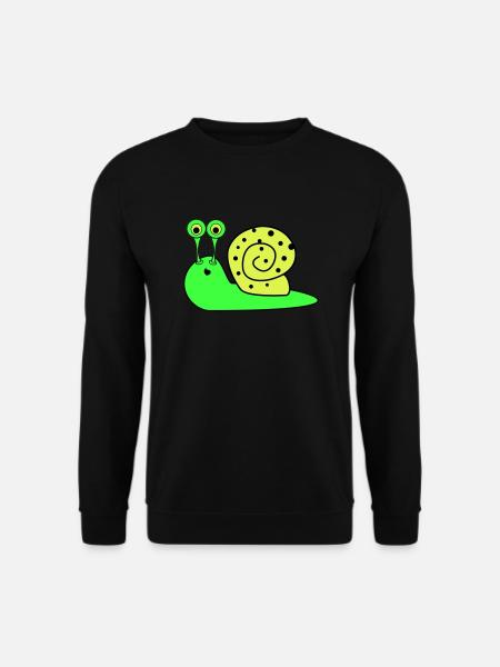 schnecke funny - Unisex Pullover - Schwarz