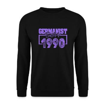 Studi 1990 - Unisex Sweatshirt - black - Front - Alina (178cm) & Michal (187cm)