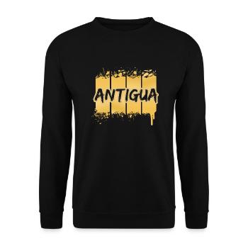 Cadeau pour Antigua - Sweat-shirt Unisexe - noir - Devant - Alina (178cm) & Michal (187cm)