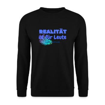Realität - Unisex Pullover - Schwarz - Vorne - Alina (178cm) & Michal (187cm)