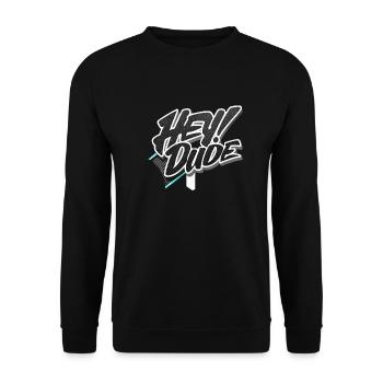 hey Kumpel - Unisex Pullover - Schwarz - Vorne - Alina (178cm) & Michal (187cm)