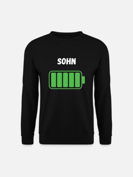 Sohn - Voller Akku - Unisex Pullover - Schwarz